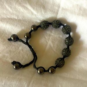 Rhinestone ball bracelet